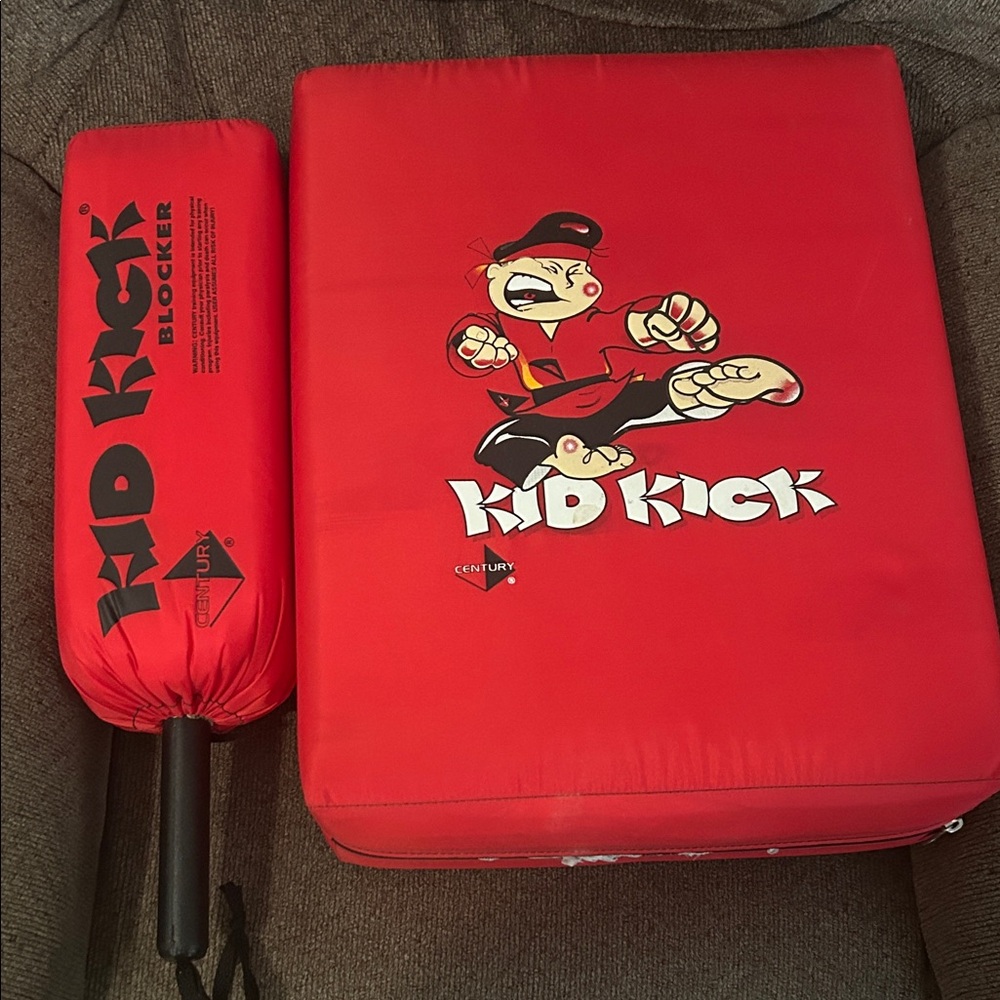 Century Kid Kick Red Training Pad and Blocker Set